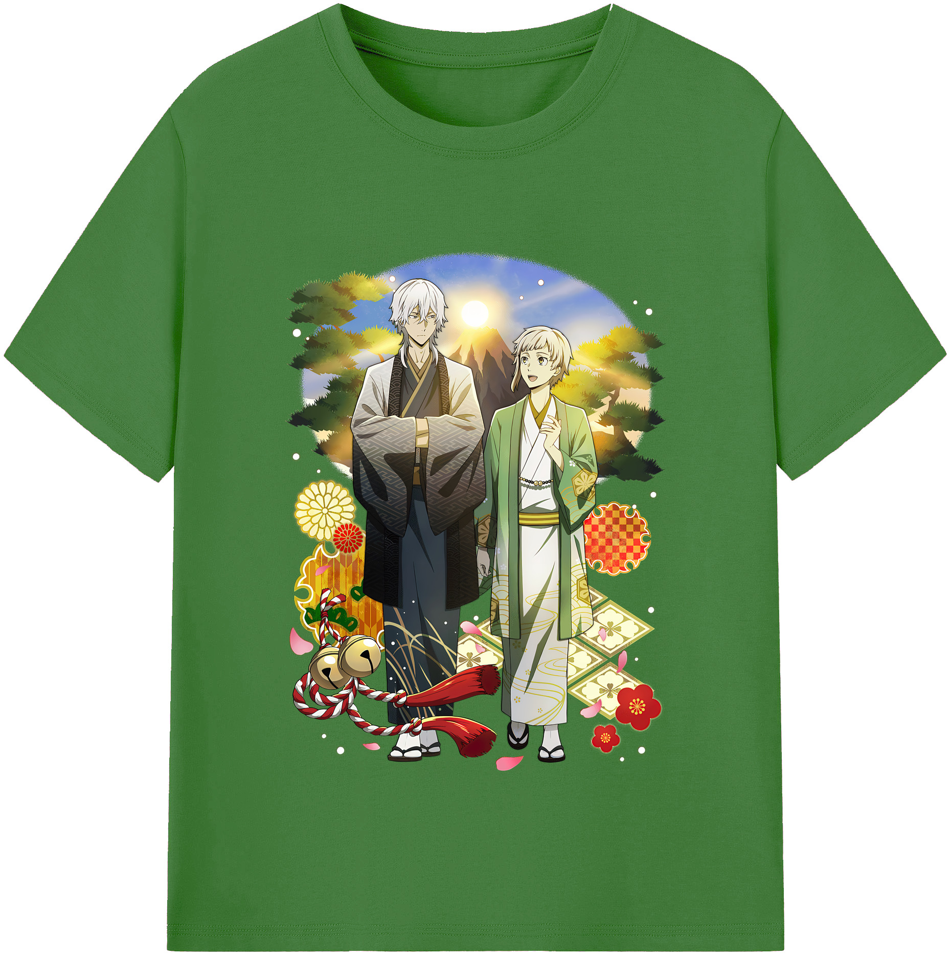 （画像用） 文豪ストレイドッグス Bungo Stray Dogs レディースカジュアルプリントTシャツ（綿100％）